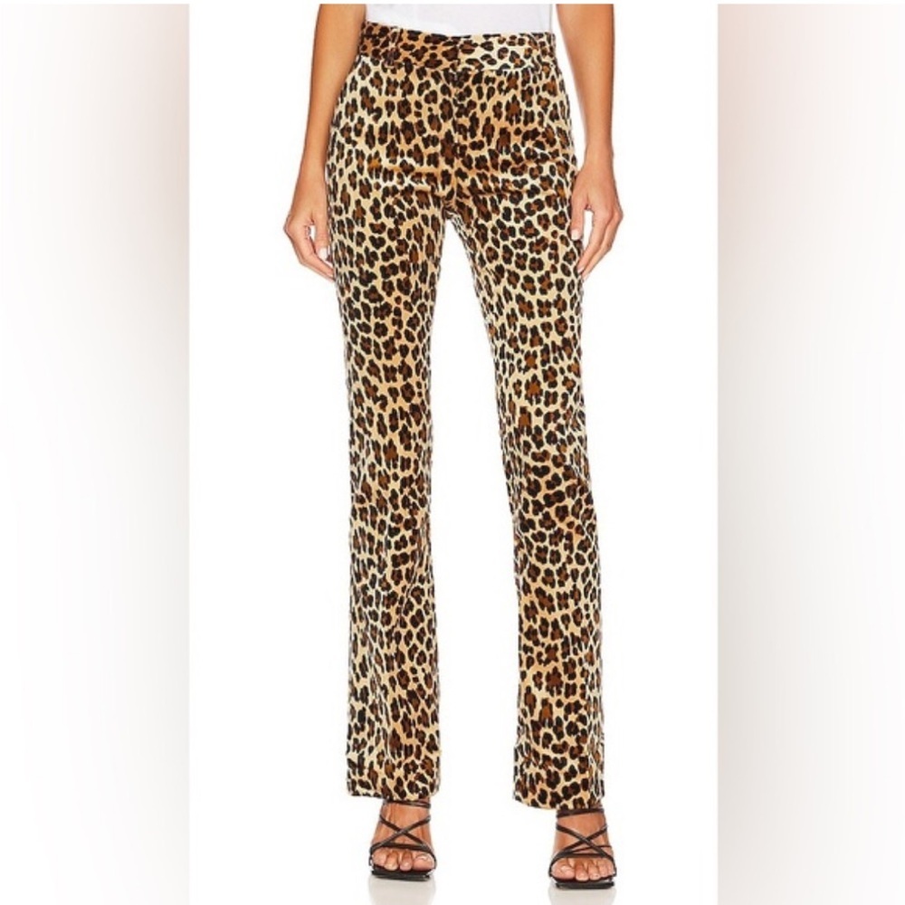 Frame Leopard Print Bootcut Trousers - image 4